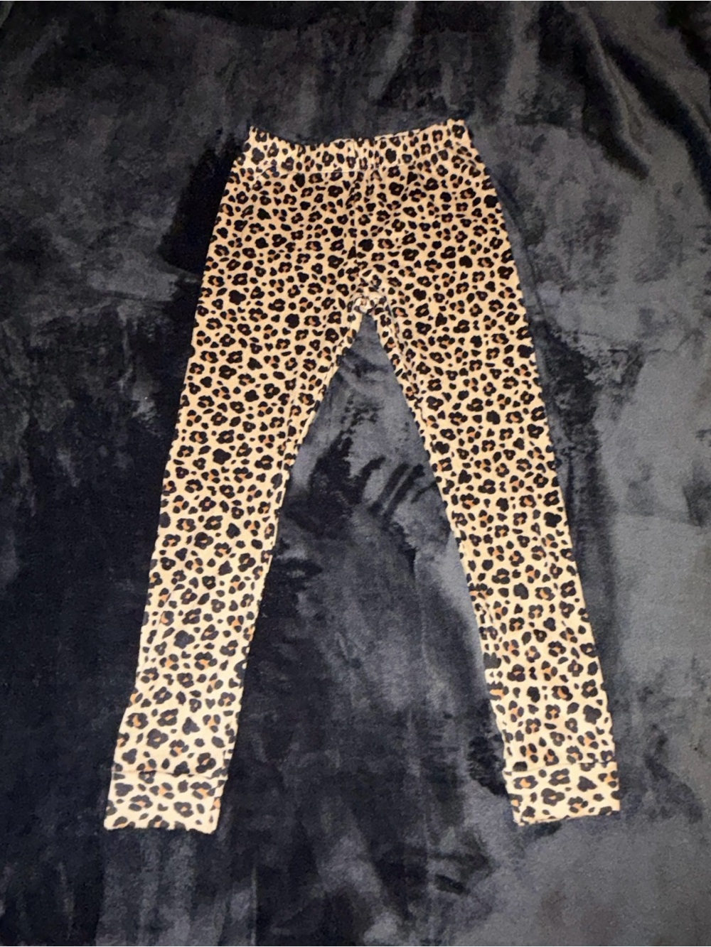 Cat & Jack Leopard Print Pajama Leggings - Tan & Black